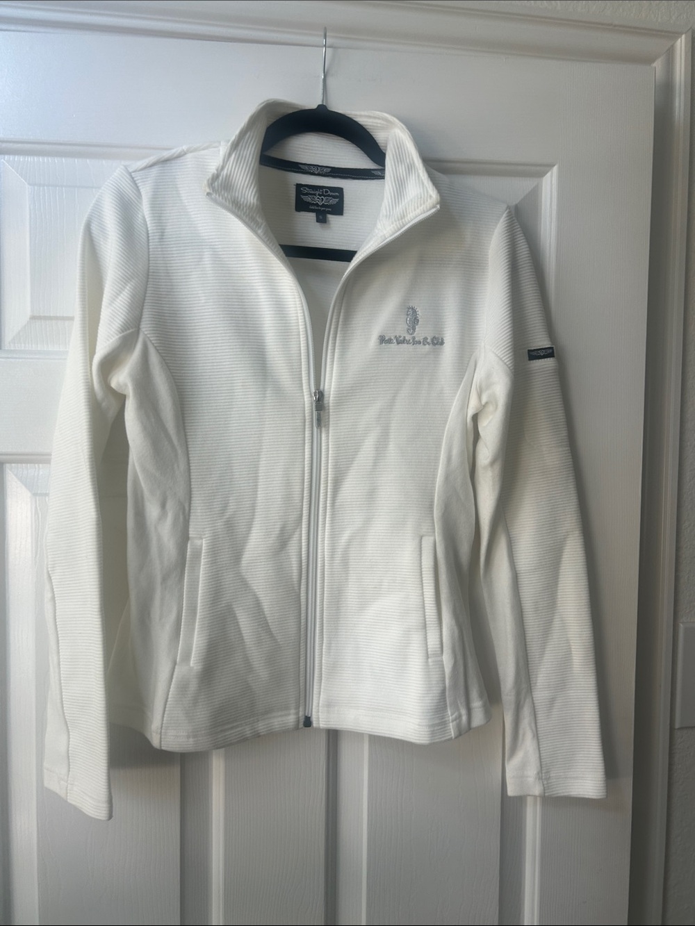 Ponte Verde Inn & Club  Women's White Full-Zip Utility Jacket